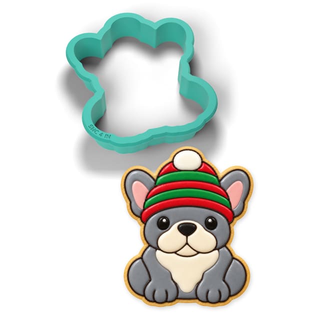 Frenchie Beanie cookie cutter