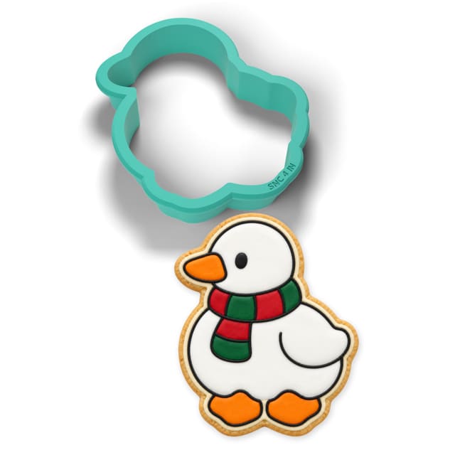Goose in a Scarf cookie cutter
