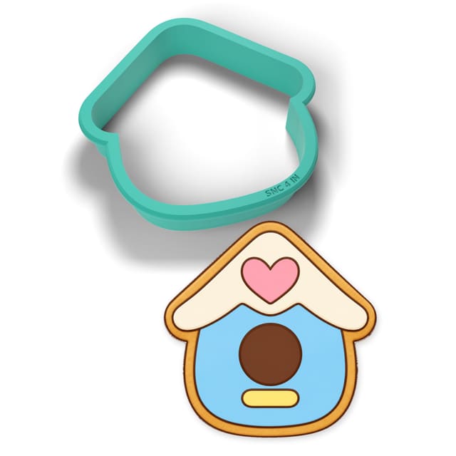 Birdhouse cookie cutter