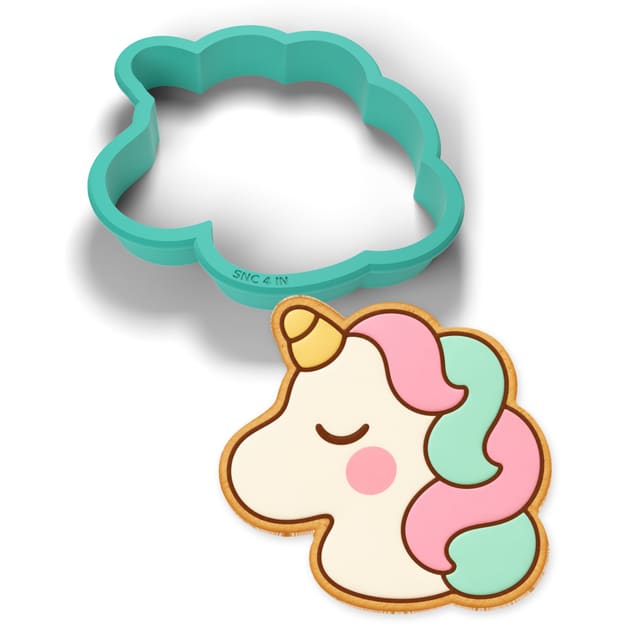 Unicorn Head cookie cutter