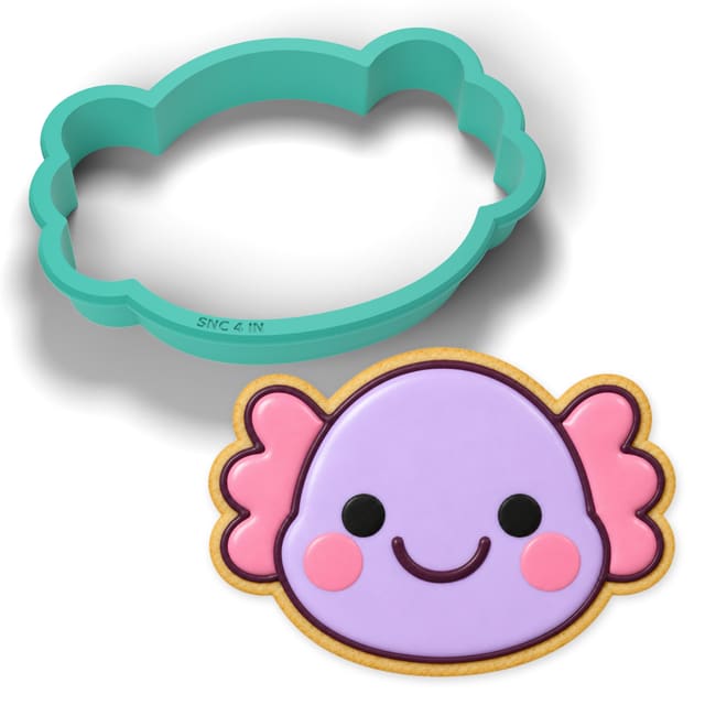 Axolotl Face cookie cutter