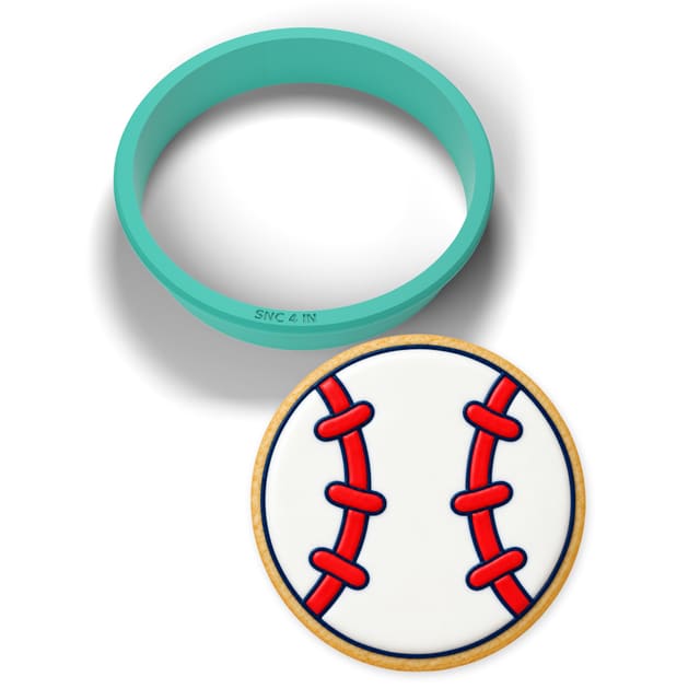 Baseball cookie cutter