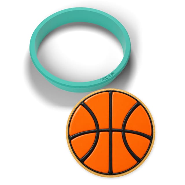 Basketball cookie cutter