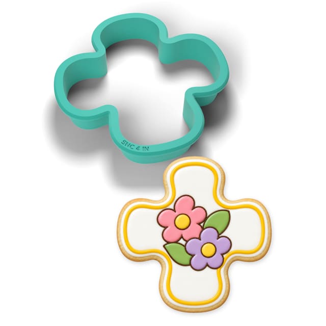 Floral Cross cookie cutter
