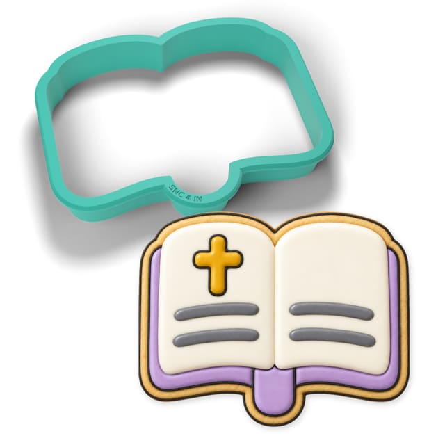 Open Bible cookie cutter