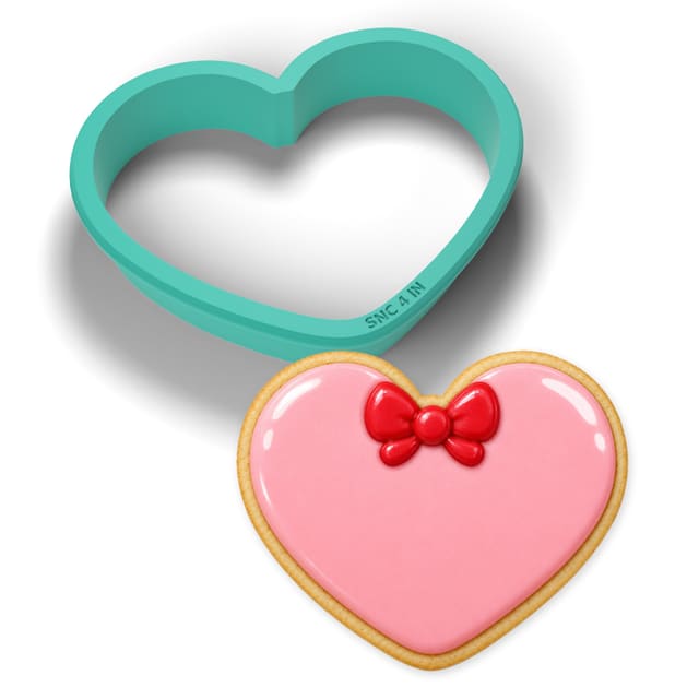 Heart with a Bow cookie cutter
