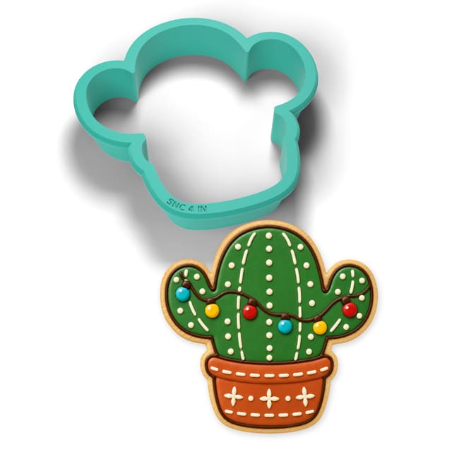 Cactus with Lights cookie cutter