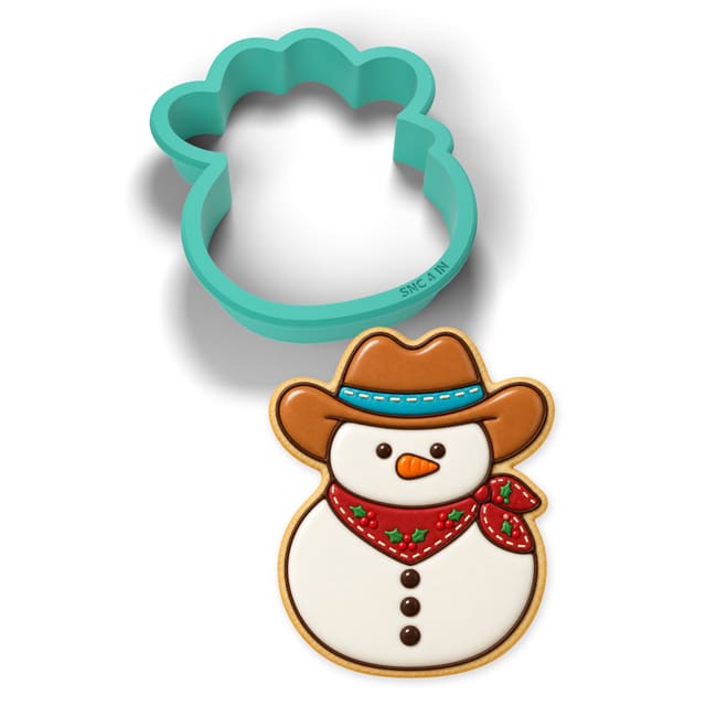 Cowboy Snowman cookie cutter