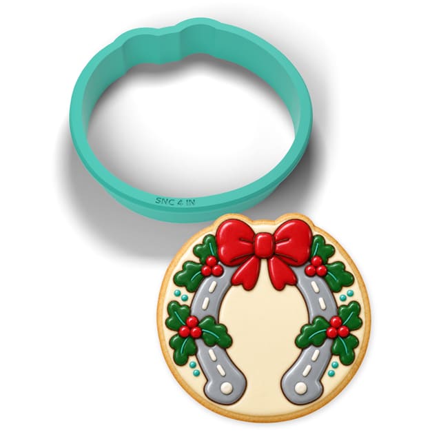 Horseshoe Wreath cookie cutter