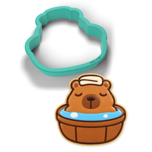 Bathing Capybara cookie cutter