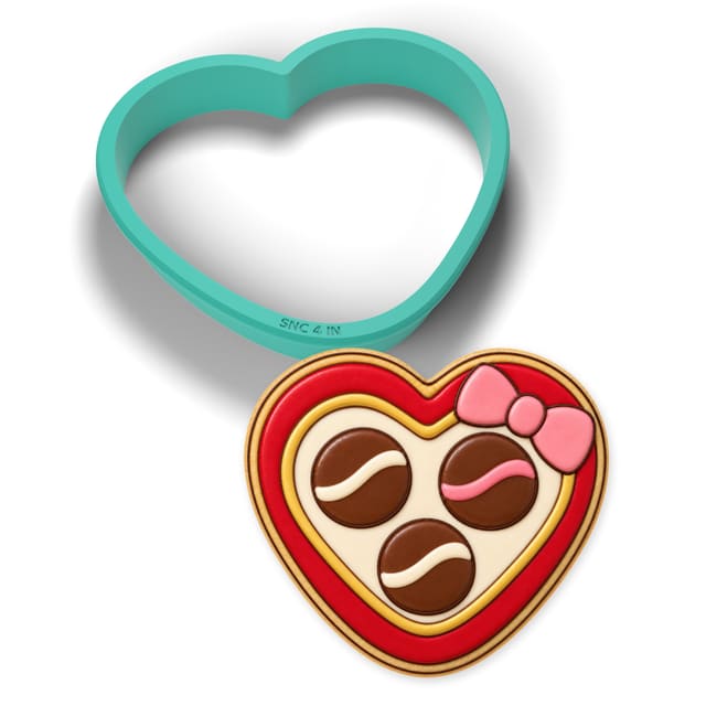 Heart Box of Chocolates cookie cutter
