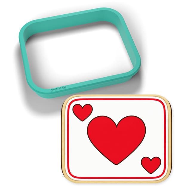 Heart Playing Card cookie cutter