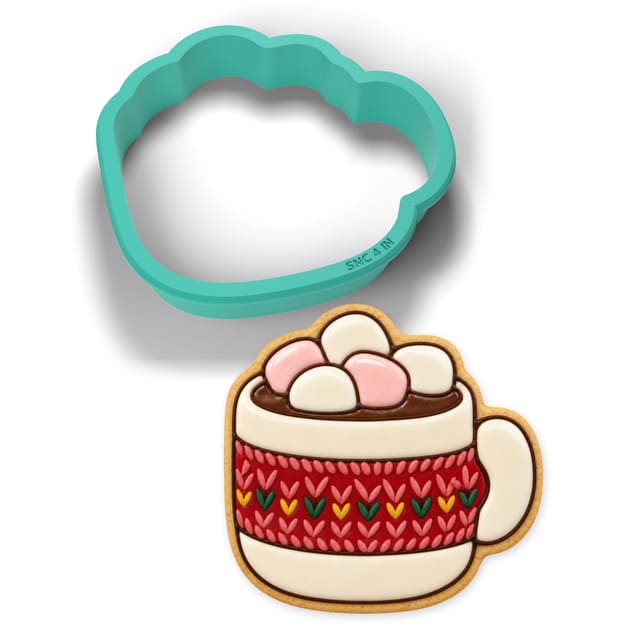 Cocoa Mug with Marshmallows cookie cutter