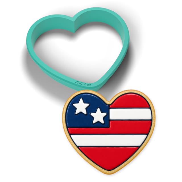 Flag Heart cookie cutter