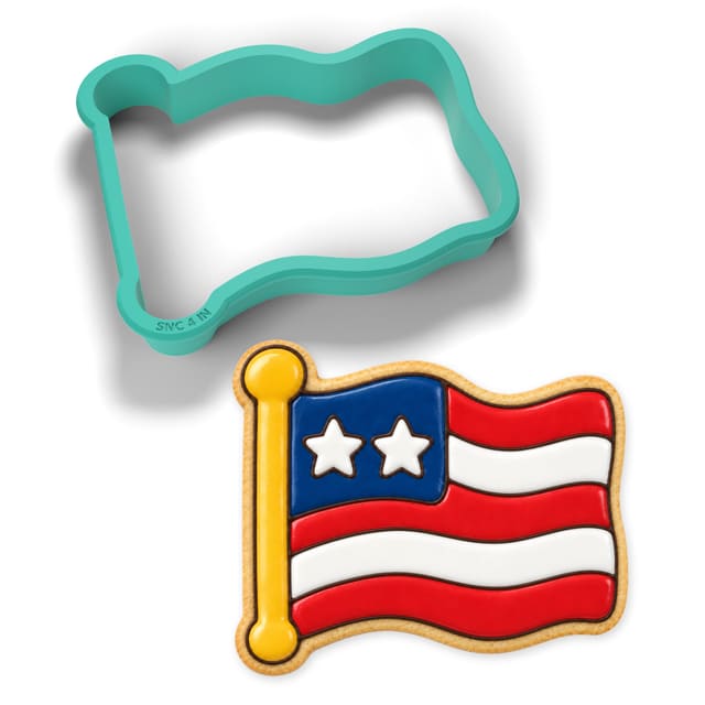 Wavy Flag cookie cutter