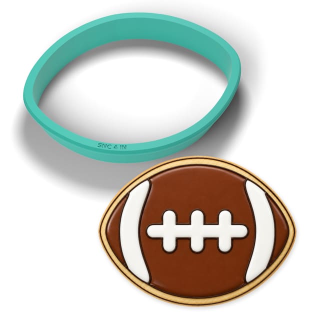 Football cookie cutter