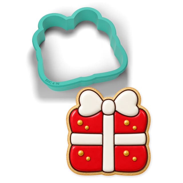 Gift Box with Bow cookie cutter