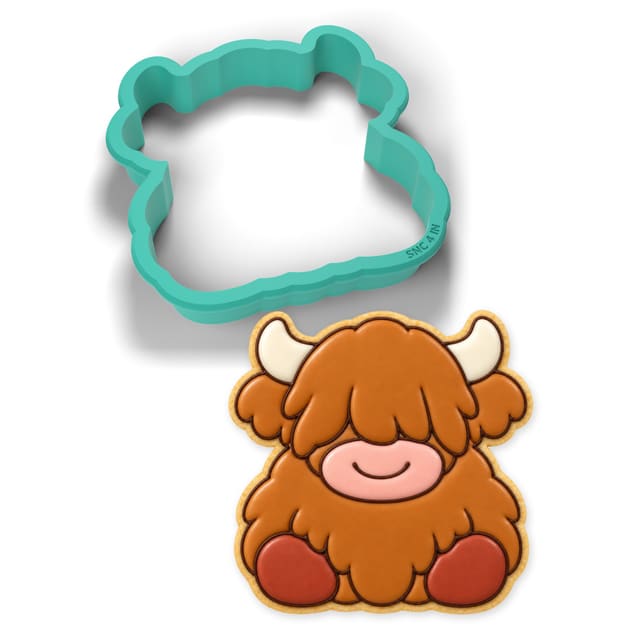 Sitting Highland Cow cookie cutter