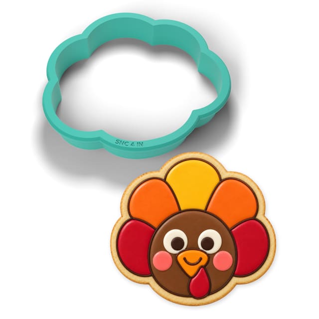 Smiling Turkey Face cookie cutter
