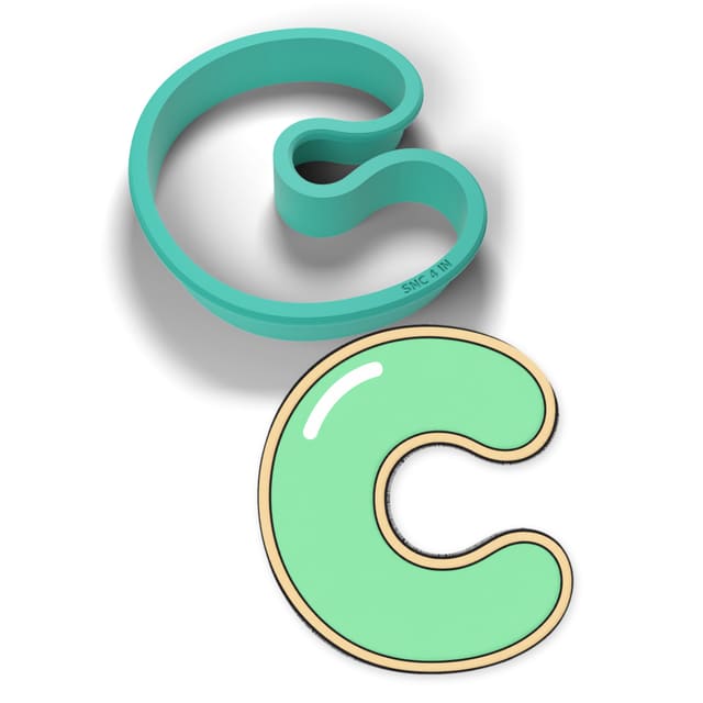 Letter C cookie cutter
