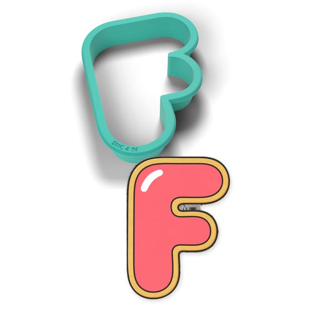 Letter F cookie cutter