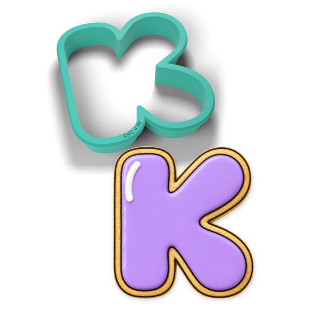 Letter K cookie cutter