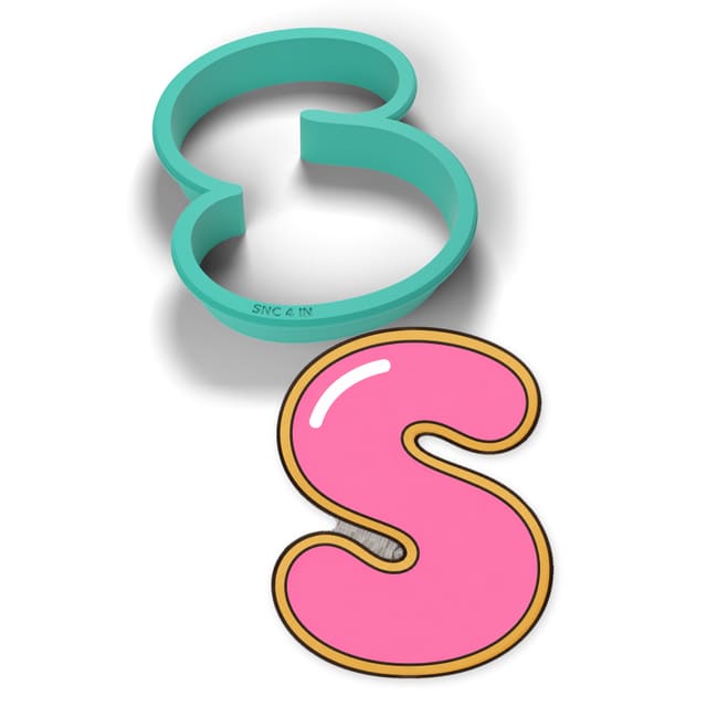 Letter S cookie cutter
