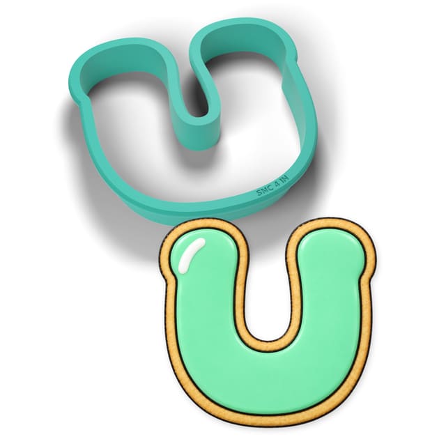 Letter U cookie cutter