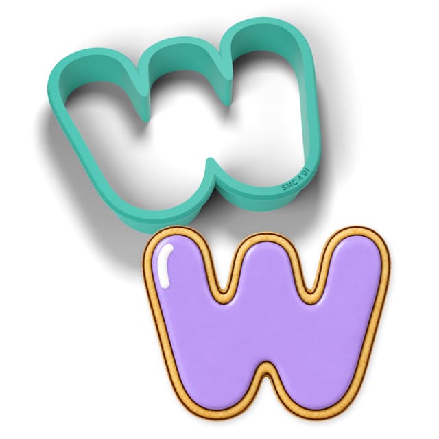 Letter W cookie cutter