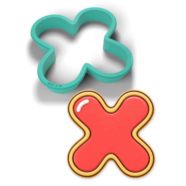 Letter X cookie cutter