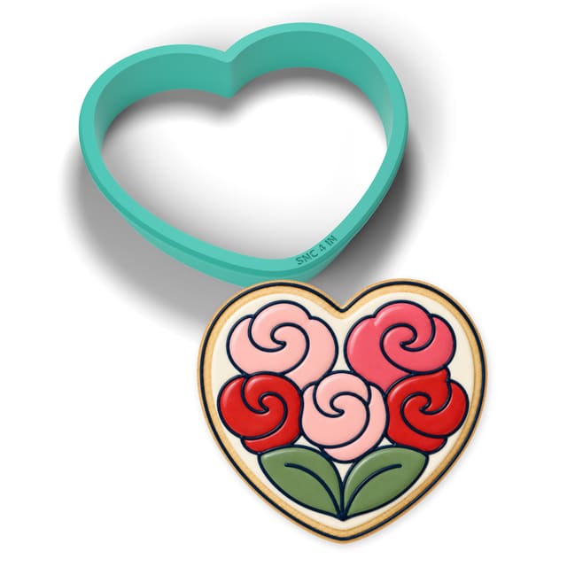 Heart Bouquet cookie cutter