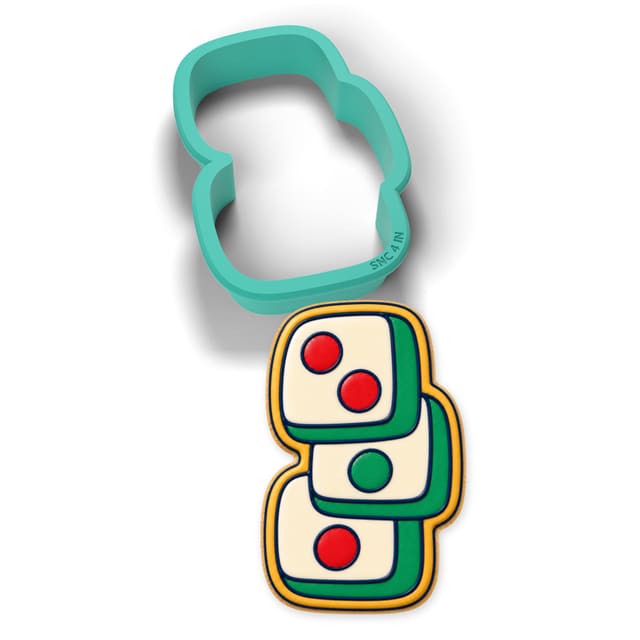 Stack of Mahjong Tiles cookie cutter