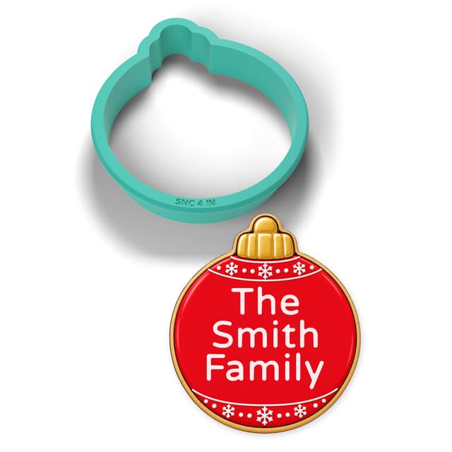 Personalized Ornament cookie cutter