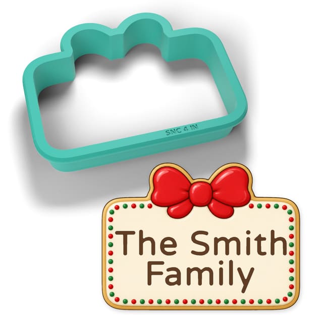 Personalized Plaque cookie cutter