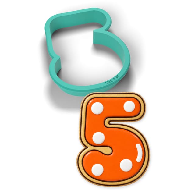 Number 5 cookie cutter