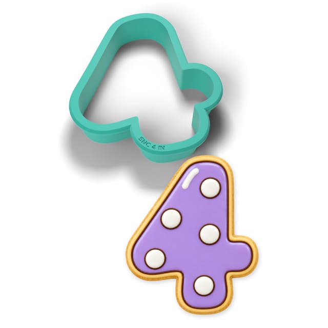 Number 4 cookie cutter