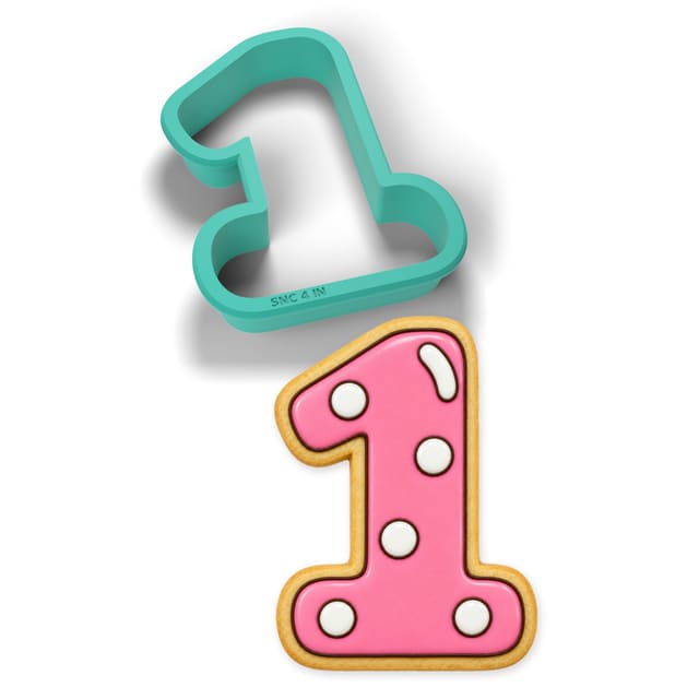 Number 1 cookie cutter