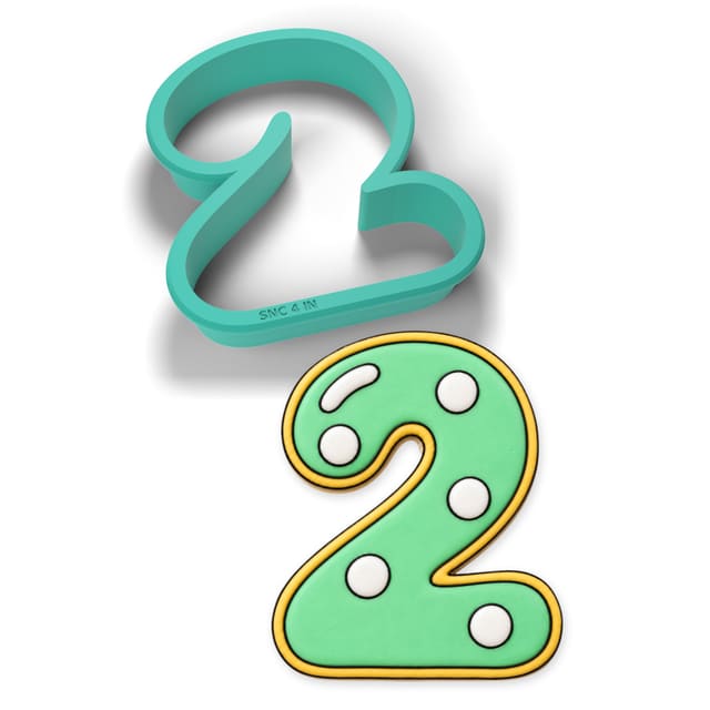 Number 2 cookie cutter