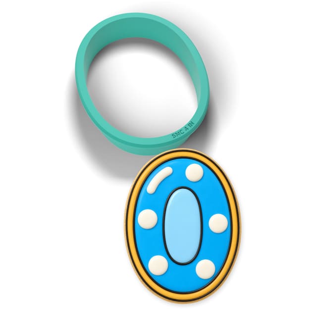Number 0 cookie cutter