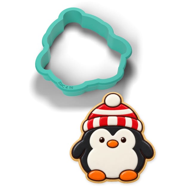 Penguin in a Beanie cookie cutter
