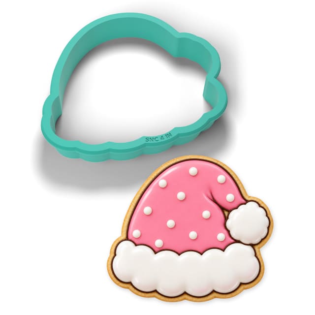 Pink Santa Hat cookie cutter