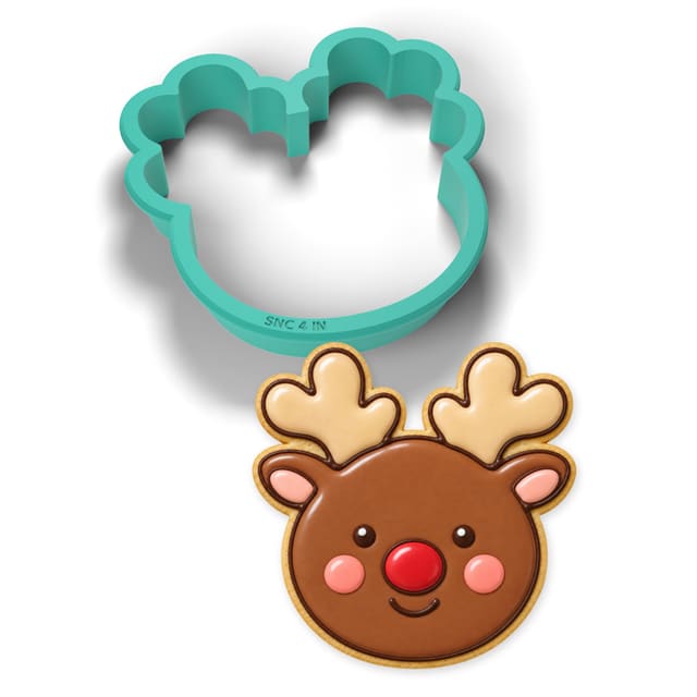 Reindeer Face cookie cutter