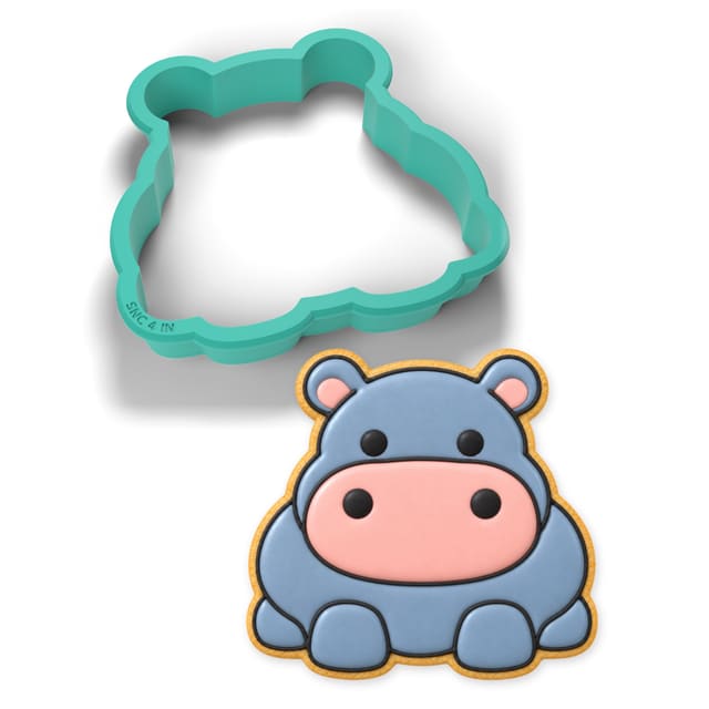 Hippo cookie cutter