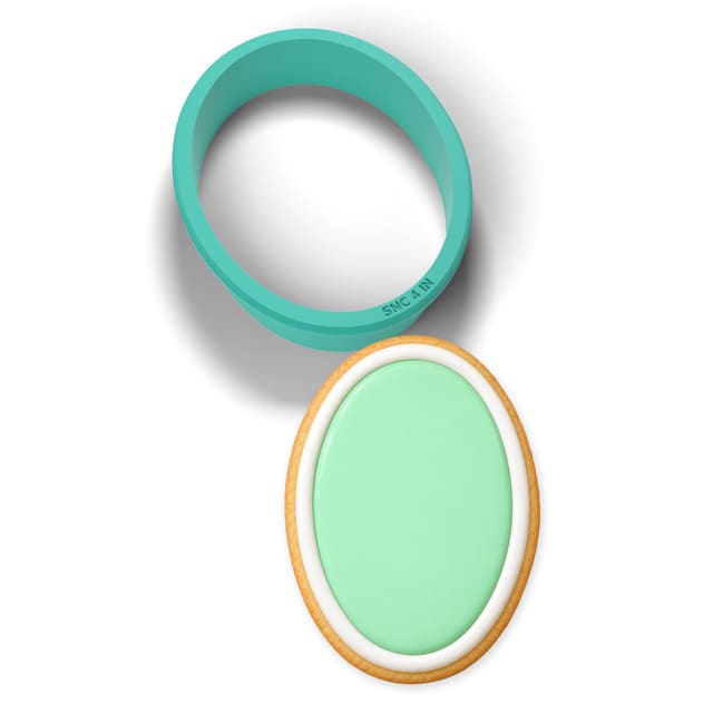 Oval cookie cutter
