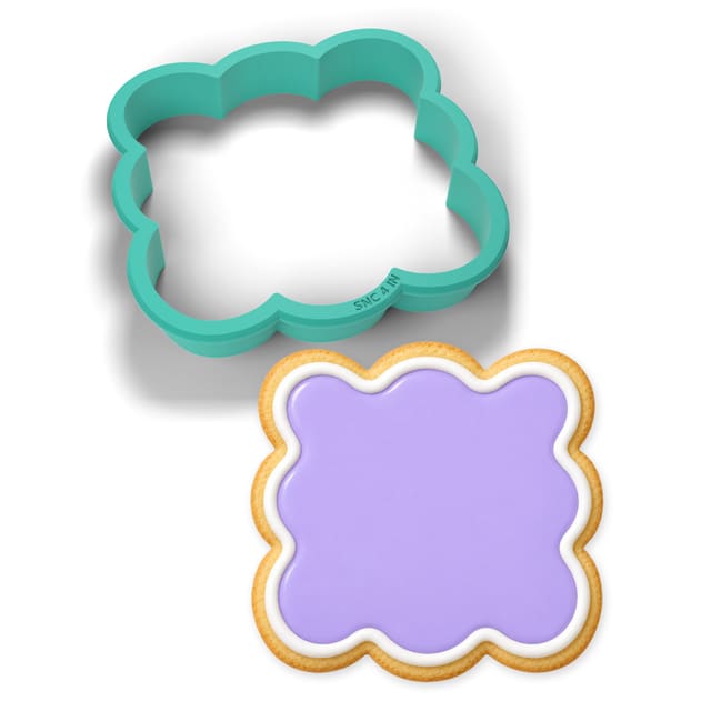 Scalloped Square cookie cutter