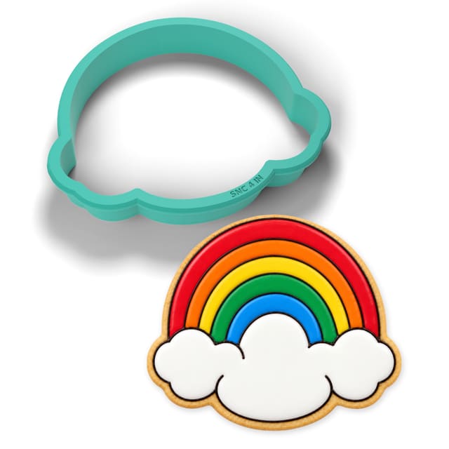 Rainbow with Clouds cookie cutter