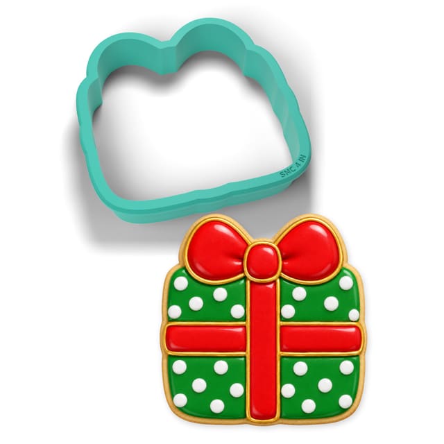 Wrapped Gift cookie cutter