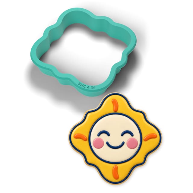 Smiling Sun cookie cutter