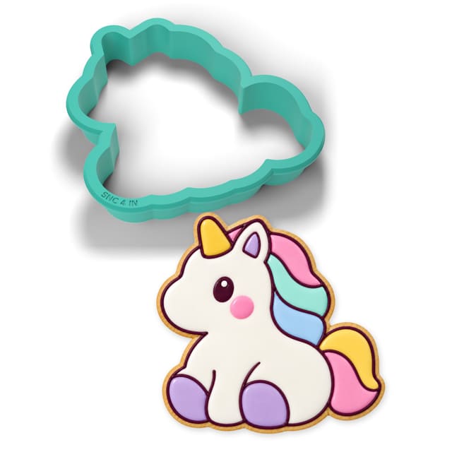 Sitting Unicorn cookie cutter