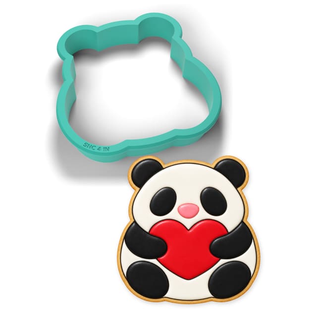 Valentine Panda cookie cutter